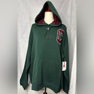 Champion Holiday Plaid Hoodie Pine Grove Pullover Mens NWT SIZE XL